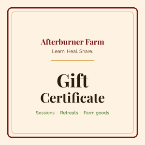 Afterburner Farm gift certificate